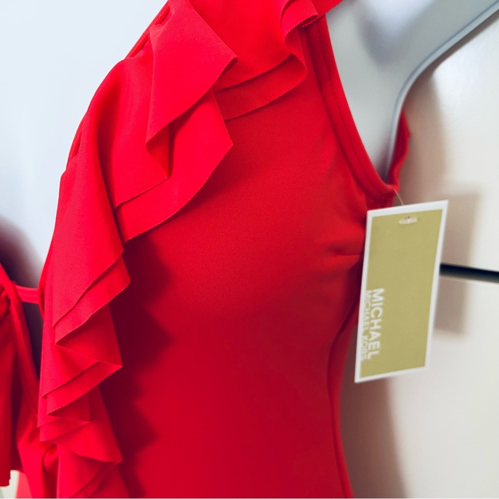 SOLD ❌ MICHAEL Michael Kors Woman’s Sea Coral Cruise One Piece Swimwear - Picture 5 of 11